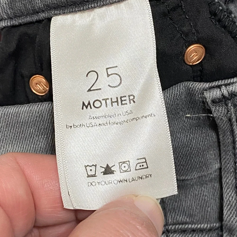 Mother The Looker Skinny Jeans The Old-Time Saloon Grey Size 25 1001-303